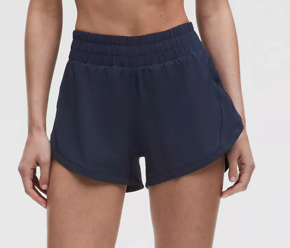 NWT lululemon Track That HR Lined Short 3" In True Navy Sz8